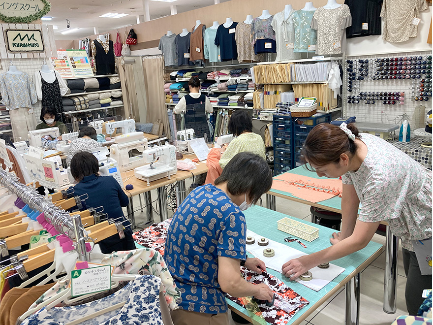 クラフトハートトーカイアピタ岡崎北店のクライ・ムキ式ソーイングスクール